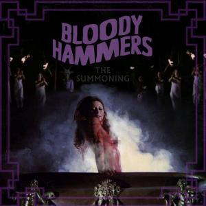 The pixelated cover of the Bloody Hammers release *The Summoning*