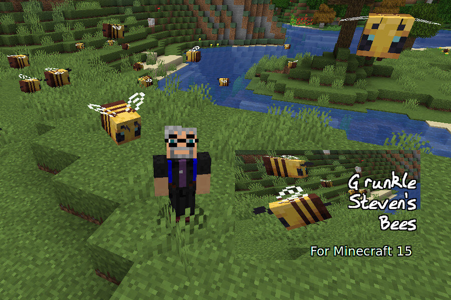 Grunkle Steven’s Bees (for Minecraft 1.15)
