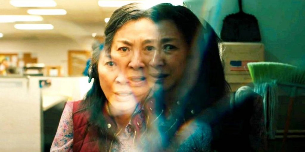 Image of Michelle Yeoh in the film "Everything Everywhere All At Once"